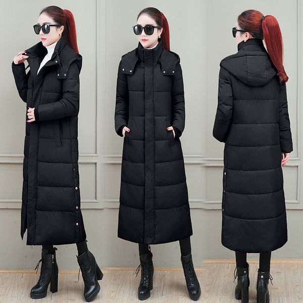 2021 New Winter Jacket Women's Parka Black Gross Cotton Padded Lining Ladies S-3xxxl on the Female Knee Parke 558 Fu85
2021 New Winter Jacket Women's Parka Black Gross Cotton Padded Lining Ladies S-3xxxl on the Female Knee Parke 558 Fu85
