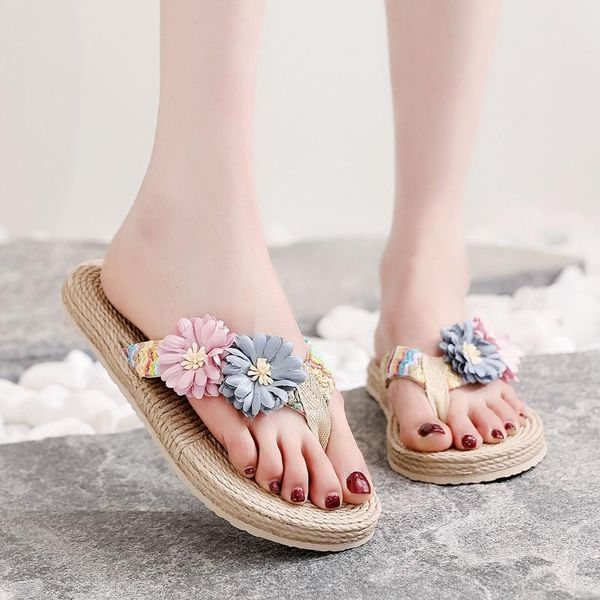 sagace women shoes women weave beach breathable sandals home slipper cloth eva flowers flip-flops flat shoes, Black
sagace women shoes women weave beach breathable sandals home slipper cloth eva flowers flip-flops flat shoes, Black