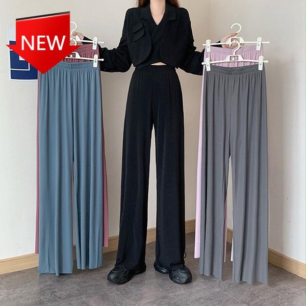 women's pants & capris women soild wide leg high waist sweatpants wild lady ankle-length trousers 2021 spring summer, Black;white
women's pants & capris women soild wide leg high waist sweatpants wild lady ankle-length trousers 2021 spring summer, Black;white