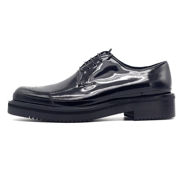 dress shoes fashion round toe carved derby genuine leather wedding oxford casual handmade men, Black
dress shoes fashion round toe carved derby genuine leather wedding oxford casual handmade men, Black