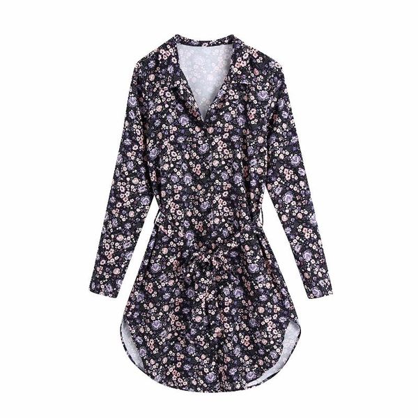 casual dresses 2021 women fashion floral printed single breasted mini shirt dress long sleeves lapel neck vintage female woman robe, Black;gray
casual dresses 2021 women fashion floral printed single breasted mini shirt dress long sleeves lapel neck vintage female woman robe, Black;gray