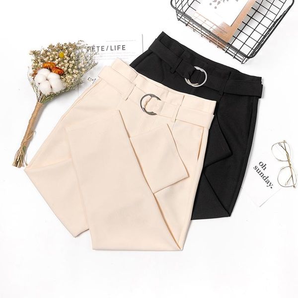 women's pants & capris spring 2021 hallen trousers women high waist straight pipe flower bud nine points suit loose feet leisure, Black;white
women's pants & capris spring 2021 hallen trousers women high waist straight pipe flower bud nine points suit loose feet leisure, Black;white