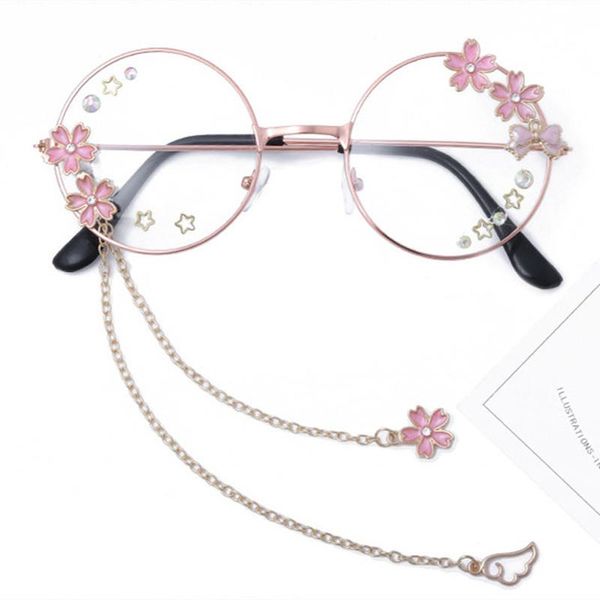 sunglasses cute sakura wing pendant clear optical glasses frame women round girls retro gothic handmade eyewear bowknot glass eyeglass, White;black
sunglasses cute sakura wing pendant clear optical glasses frame women round girls retro gothic handmade eyewear bowknot glass eyeglass, White;black