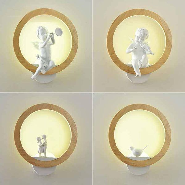 wall lamp nordic cartoon resin angel bedroom bird children's room light wood ring bathroom led luminaire
wall lamp nordic cartoon resin angel bedroom bird children's room light wood ring bathroom led luminaire