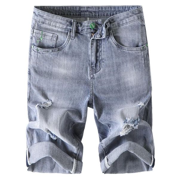 2021 summer new men's business fashion hole denim shorts classic stretch straight-leg light blue jeans male high-end brand pants
2021 summer new men's business fashion hole denim shorts classic stretch straight-leg light blue jeans male high-end brand pants