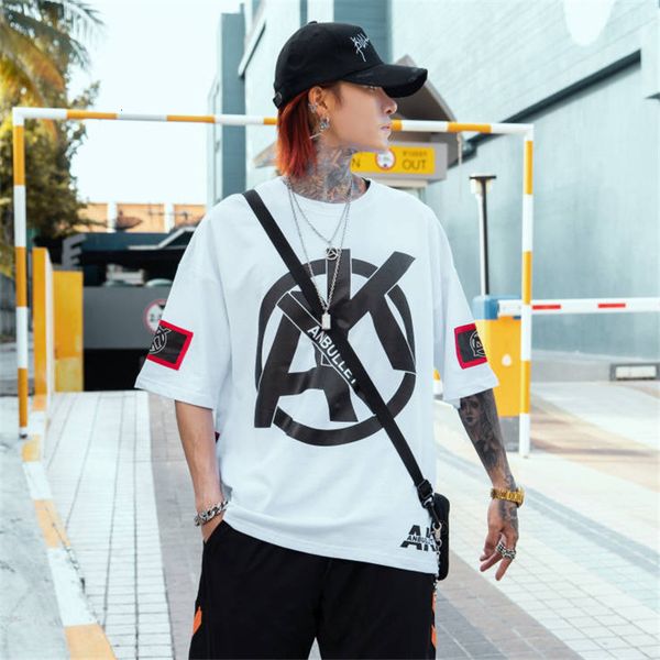 2021 new homens hip hop solto vero meia manga camiseta casual rua alta tshirt streetwear legal carta impresso t camisas masculino bxdg, Black
2021 new homens hip hop solto vero meia manga camiseta casual rua alta tshirt streetwear legal carta impresso t camisas masculino bxdg, Black