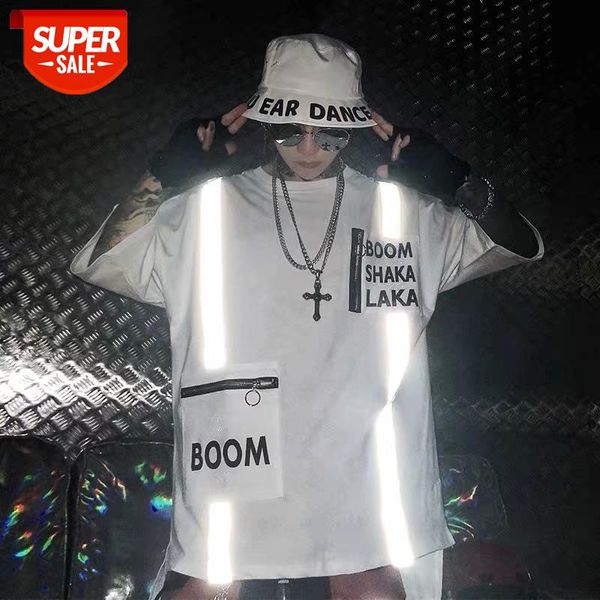 t-shirt men summer cotton short-sleeved korean version loose student reflective hip-hop style couple five-point sleeve #ns6c, White;black
t-shirt men summer cotton short-sleeved korean version loose student reflective hip-hop style couple five-point sleeve #ns6c, White;black