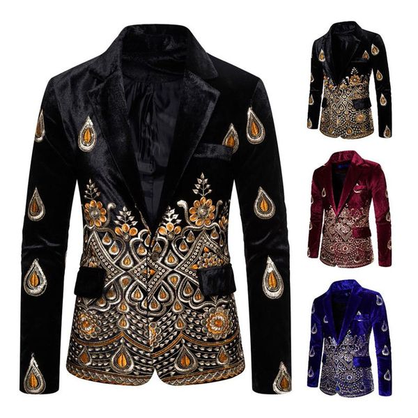men's suits & blazers fashion ethnic printed embroidery business wedding party slim fit blazer coat outwear suit jacket terno masculino, White;black
men's suits & blazers fashion ethnic printed embroidery business wedding party slim fit blazer coat outwear suit jacket terno masculino, White;black