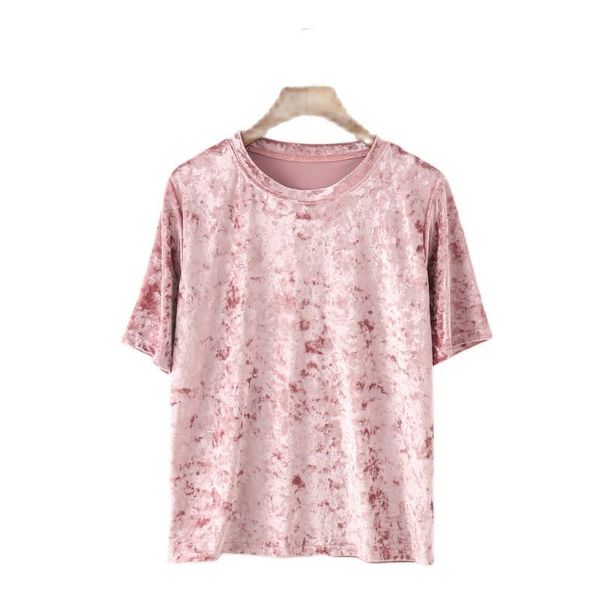 women's t-shirt good quality women fashion velvet short sleeve t shirt pink black green red woman korean style casual vintage velo, White
women's t-shirt good quality women fashion velvet short sleeve t shirt pink black green red woman korean style casual vintage velo, White