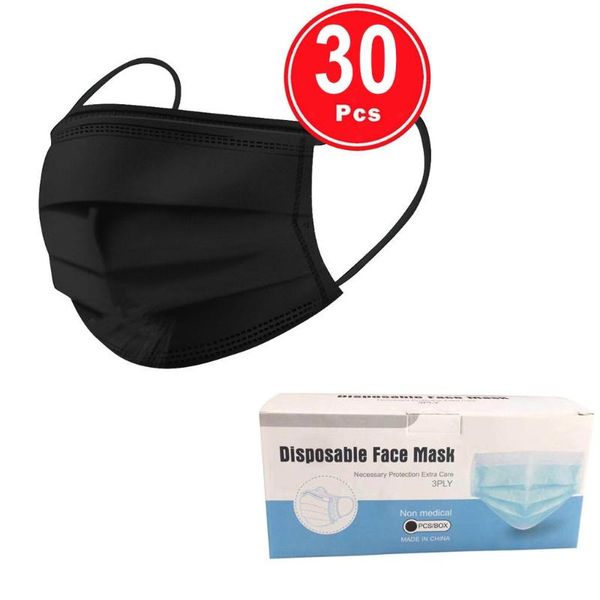 other event & party supplies mascarillas 30pc black mask disposable face fashion non-woven 3ply meltblown ear loop dustproof facemask
other event & party supplies mascarillas 30pc black mask disposable face fashion non-woven 3ply meltblown ear loop dustproof facemask