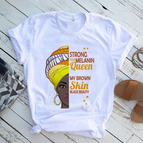 i am a strong melanin queen t-shirt harajuku graphic short-sleeved african black girl history month female t-shirt, White
i am a strong melanin queen t-shirt harajuku graphic short-sleeved african black girl history month female t-shirt, White