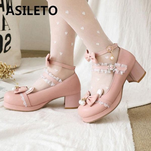 asileto new 2021 women pumps round toe 5cm block heels buckle lace lolita pearl cute bowtie sweet soft comfy big size 48 f1169, Black
asileto new 2021 women pumps round toe 5cm block heels buckle lace lolita pearl cute bowtie sweet soft comfy big size 48 f1169, Black
