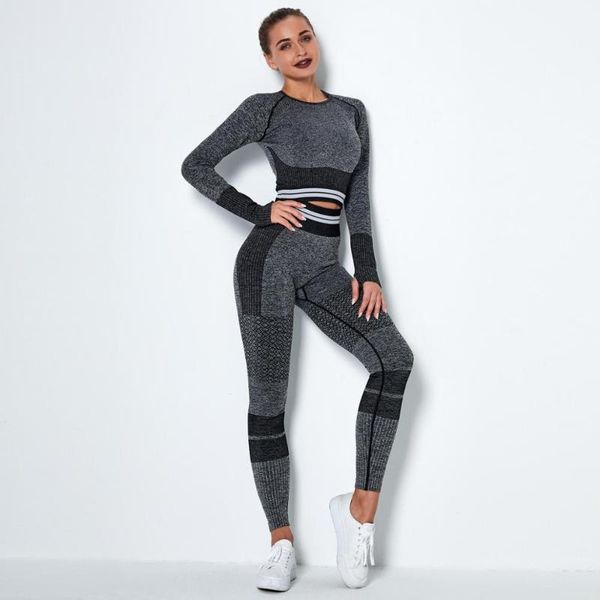 women gym outfits set workout clothes long sleeve crop shirts high waist seamless fitness yoga leggings women yoga sport set, White;red
women gym outfits set workout clothes long sleeve crop shirts high waist seamless fitness yoga leggings women yoga sport set, White;red