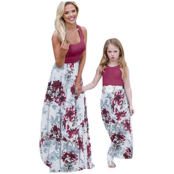 women's swimwear mother and daughter dresses summer casual floral family outfits matching dress, White;black
women's swimwear mother and daughter dresses summer casual floral family outfits matching dress, White;black