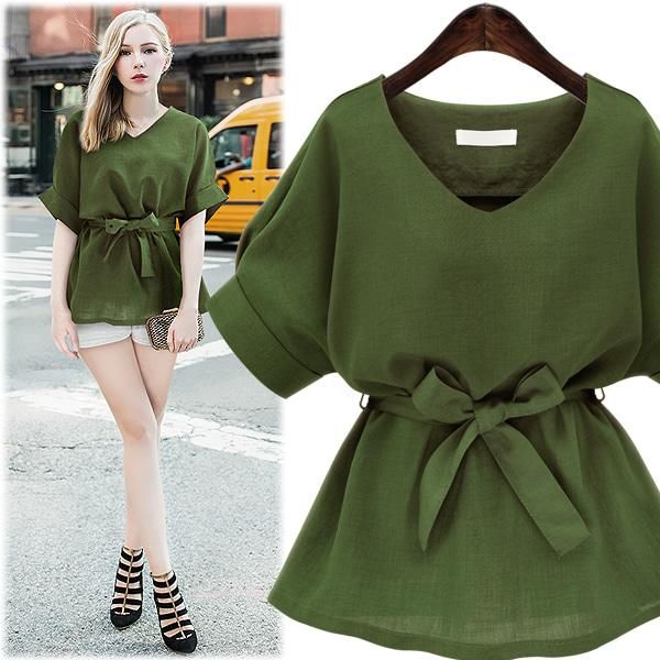 women's polos cotton and linen v-neck t-shirt plus size 2021 summer korean version of the bat shirt loose waist tie casual top, White
women's polos cotton and linen v-neck t-shirt plus size 2021 summer korean version of the bat shirt loose waist tie casual top, White