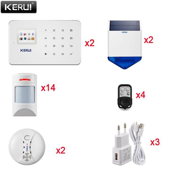 alarm systems kerui g18 wireless gsm home security with auto dial motion detector sensor app control system burglar kit
alarm systems kerui g18 wireless gsm home security with auto dial motion detector sensor app control system burglar kit