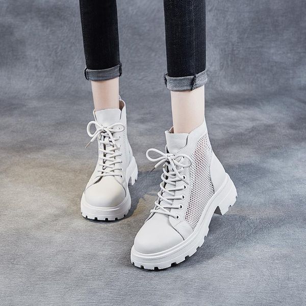 boots genuine leather mesh short women's spring 2021 wild thick bottom hollow breathable casual shoes platform woman, Black
boots genuine leather mesh short women's spring 2021 wild thick bottom hollow breathable casual shoes platform woman, Black