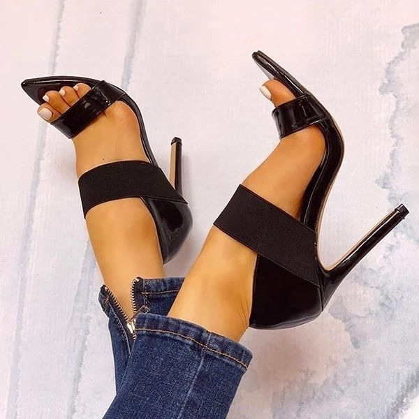 2021 new elastic women thin high heels sandals office party wedding ladies shoes pumps ca00, Black
2021 new elastic women thin high heels sandals office party wedding ladies shoes pumps ca00, Black
