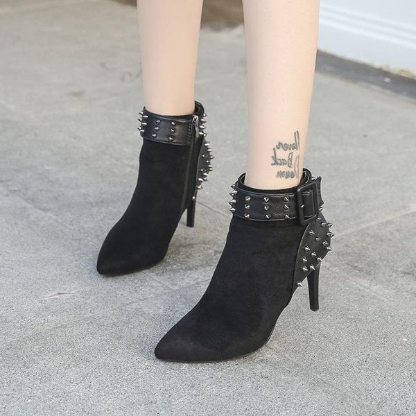 boots shoes suede rivet factory sale 2021 autumn and winter women's buckle thin high heel shoes, one, Black
boots shoes suede rivet factory sale 2021 autumn and winter women's buckle thin high heel shoes, one, Black
