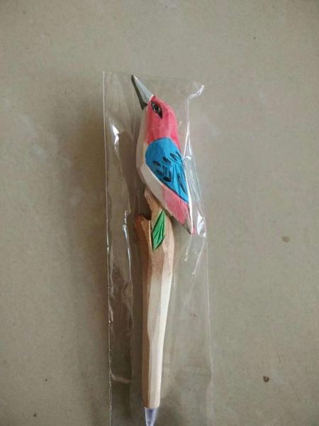 ballpoint pens 5-100pcs promotional wood craft bird beak pen basswood gift handmade carved colored, Blue;orange
ballpoint pens 5-100pcs promotional wood craft bird beak pen basswood gift handmade carved colored, Blue;orange