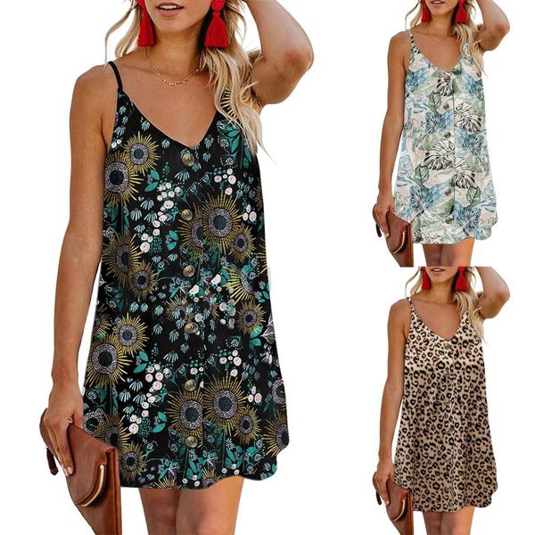 casual dresses women's summer spaghetti strap dress button down v neck sleeveless loose mini vintage a-line vestidos femme, Black;gray
casual dresses women's summer spaghetti strap dress button down v neck sleeveless loose mini vintage a-line vestidos femme, Black;gray