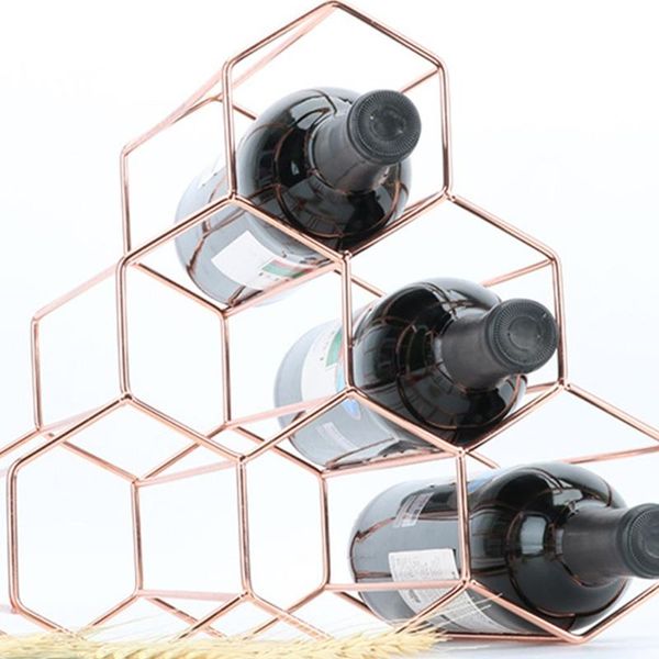 2021 new honeycomb shape wine mover bottle bracket iron ornaments wine display rack decor
2021 new honeycomb shape wine mover bottle bracket iron ornaments wine display rack decor