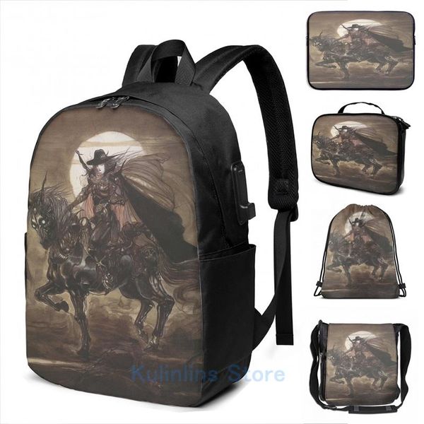 backpack graphic print yoshitaka amano vampire d cyborg horse usb charge men school bags women bag travel laptop
backpack graphic print yoshitaka amano vampire d cyborg horse usb charge men school bags women bag travel laptop