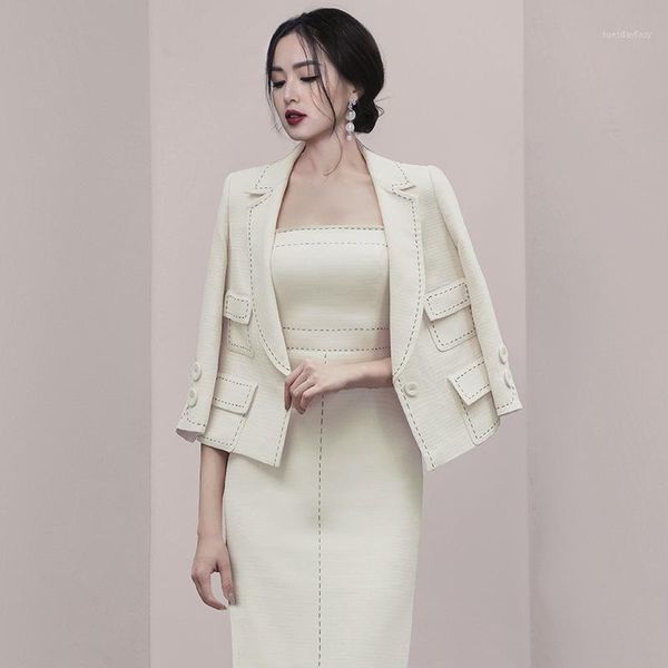 women's two piece pants united states 2021 winter fashion european and american women's small fragrance lapel suit medium length d, White
women's two piece pants united states 2021 winter fashion european and american women's small fragrance lapel suit medium length d, White