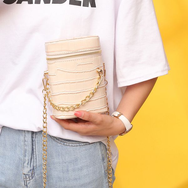 pu leather womens small shoulder bag luxury crocodile pattern barrel-shaped fashion purse chain handbag zd2069
pu leather womens small shoulder bag luxury crocodile pattern barrel-shaped fashion purse chain handbag zd2069