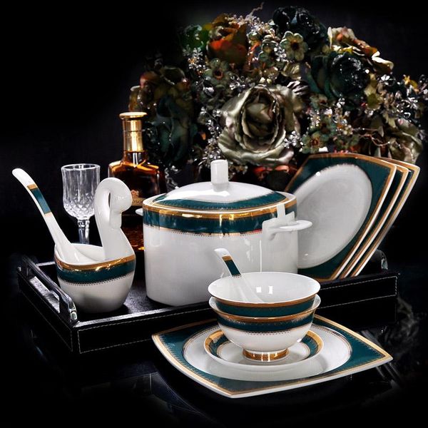 disposable dinnerware 80 pcs european style green porcelain set bone china tableware emerald ceramic bowls plates wedding gift
disposable dinnerware 80 pcs european style green porcelain set bone china tableware emerald ceramic bowls plates wedding gift