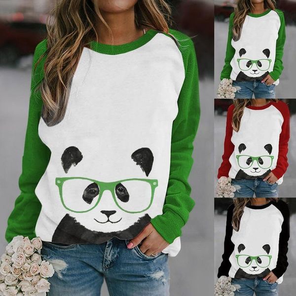 women's t-shirt panda print 202 1women clothing o-neck long-sleeved animal casual tshirt female glasses pattern t shirt, White
women's t-shirt panda print 202 1women clothing o-neck long-sleeved animal casual tshirt female glasses pattern t shirt, White