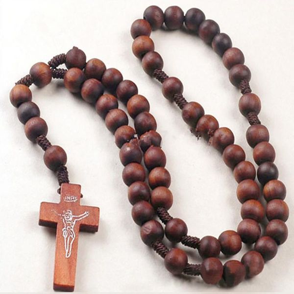 pendant necklaces fashion wood cross necklace long sweater chain men women wooden made, Silver
pendant necklaces fashion wood cross necklace long sweater chain men women wooden made, Silver