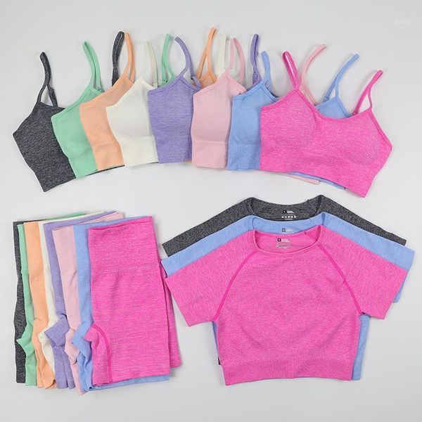 yoga outfit 3 pieces/set women workout clothes gym sports bra+crop knitting seamless leggings wear clothing suit
yoga outfit 3 pieces/set women workout clothes gym sports bra+crop knitting seamless leggings wear clothing suit