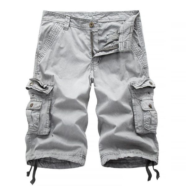men's shorts summer cargo men casual workout army multi-pockets calf-length short homme clothing 30-48, White;black
men's shorts summer cargo men casual workout army multi-pockets calf-length short homme clothing 30-48, White;black