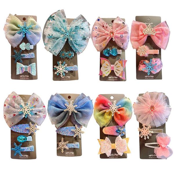 new princess hair accessories 3pcs/set children's bow snowflakes cute colored hair clips bb clips princess, Slivery;white
new princess hair accessories 3pcs/set children's bow snowflakes cute colored hair clips bb clips princess, Slivery;white