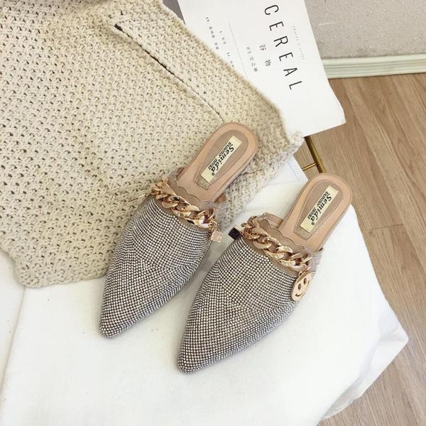 slippers women mules luxury flats fashion loafers designer shoes summer pointed toe slides slip on wedding casual ladies sandals, Black
slippers women mules luxury flats fashion loafers designer shoes summer pointed toe slides slip on wedding casual ladies sandals, Black