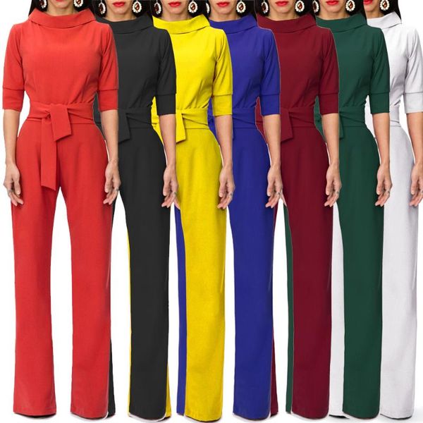 women's jumpsuits & rompers solid color half sleeve turn-down collar autumn office lady back zip sashes pockets straight long ym8189, Black;white
women's jumpsuits & rompers solid color half sleeve turn-down collar autumn office lady back zip sashes pockets straight long ym8189, Black;white
