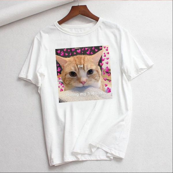 2021 korea ulzzang cat loves animal dog print cute summer sleeve tees casual fashion fun spoof ladies t shirt, White
2021 korea ulzzang cat loves animal dog print cute summer sleeve tees casual fashion fun spoof ladies t shirt, White