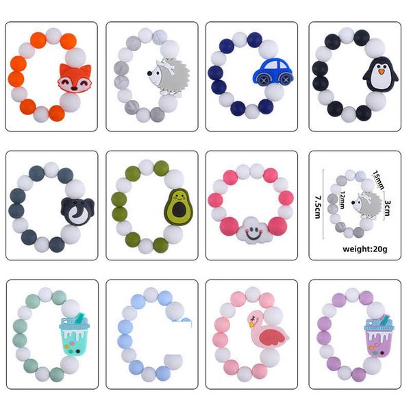 diy cartoon silicone bracelet baby pacifiers teether teething beads infant feeding newborn teeth practice toys b7048
diy cartoon silicone bracelet baby pacifiers teether teething beads infant feeding newborn teeth practice toys b7048