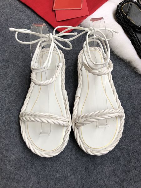 2021 latest new leather rope woven sandals summer women's cross-tie flat sandals black white gold comfortable slippers beach vacation
2021 latest new leather rope woven sandals summer women's cross-tie flat sandals black white gold comfortable slippers beach vacation