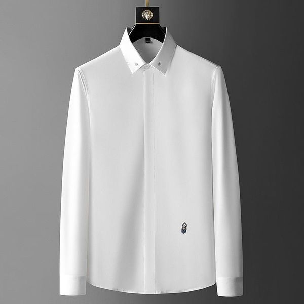 men's casual shirts 2021 autumn male luxury long sleeve business mens dress slim fit party tuxedo man plus size 4xl, White;black
men's casual shirts 2021 autumn male luxury long sleeve business mens dress slim fit party tuxedo man plus size 4xl, White;black