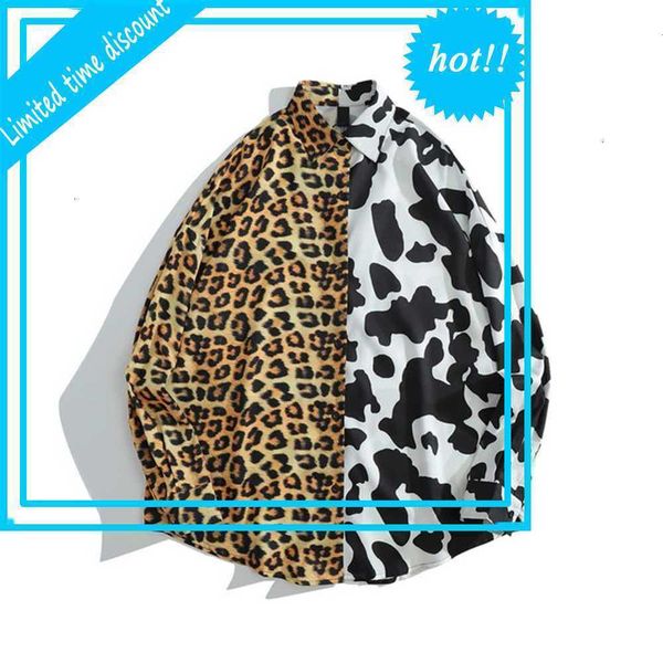 patchwork men turn-down collar men's shirt long sleeve loose shirts man, White;black
patchwork men turn-down collar men's shirt long sleeve loose shirts man, White;black