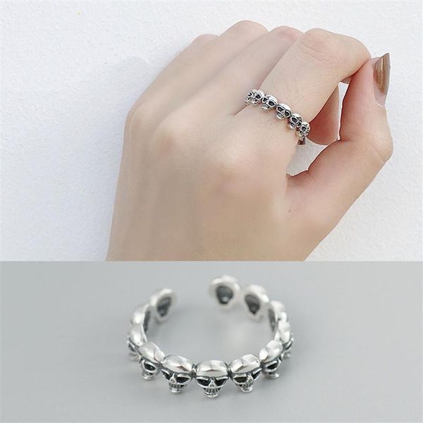 cluster rings ypay 100% genuine 925 sterling silver gothic skull thin band open for women men fine jewelry drop ymr097, Golden;silver
cluster rings ypay 100% genuine 925 sterling silver gothic skull thin band open for women men fine jewelry drop ymr097, Golden;silver