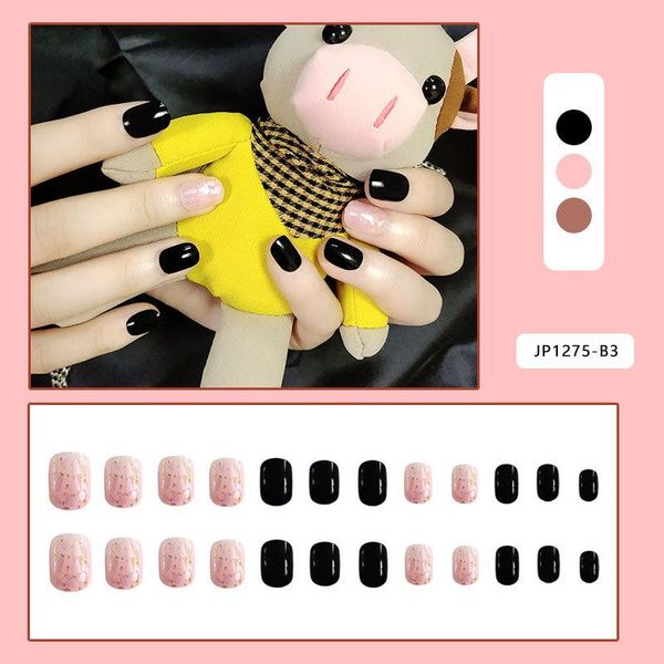 false nails short flat shape pink black jump color uv gel glue fake reusable full cover square gold foil with sticker, Red;gold
false nails short flat shape pink black jump color uv gel glue fake reusable full cover square gold foil with sticker, Red;gold