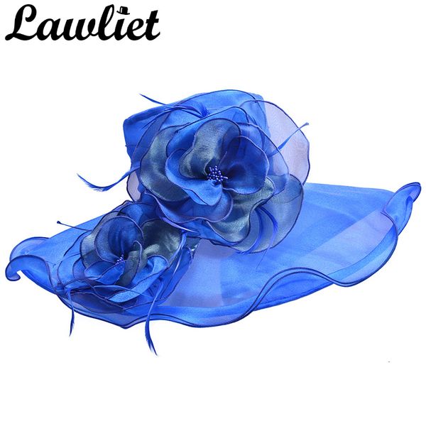 2021 new women large wide brim sun organza flower feather floppy fascinators lady summer kentucky derby wedding church hats cqu5, Blue;gray
2021 new women large wide brim sun organza flower feather floppy fascinators lady summer kentucky derby wedding church hats cqu5, Blue;gray
