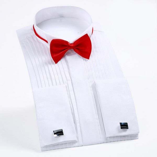 french manchet effen colour wing tip neck shirt men long mouwen shirts formal bridal gown, White;black
french manchet effen colour wing tip neck shirt men long mouwen shirts formal bridal gown, White;black