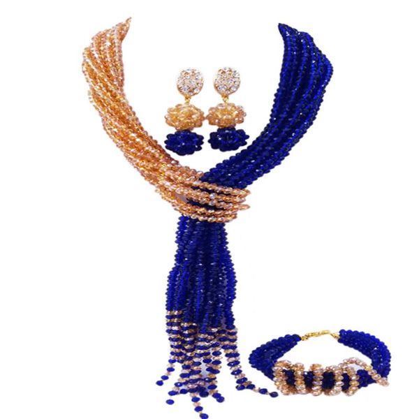 earrings & necklace royal blue gold ab costume african beads jewelry set crystal nigerian wedding party sets 10wjk06, Silver
earrings & necklace royal blue gold ab costume african beads jewelry set crystal nigerian wedding party sets 10wjk06, Silver