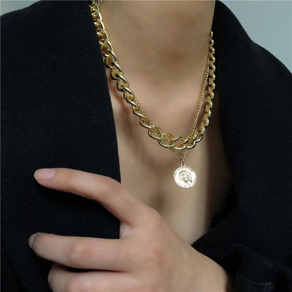 pendant necklaces multi-layer coin necklace bohemian vintage gold chain 2021 fashion women jewelry statement, Silver
pendant necklaces multi-layer coin necklace bohemian vintage gold chain 2021 fashion women jewelry statement, Silver