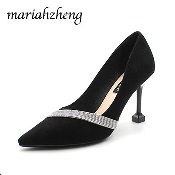 dress shoes meriahzheng 9cm spring women's shallow mouth pointed single women suede rhinestone color matching work tws, Black
dress shoes meriahzheng 9cm spring women's shallow mouth pointed single women suede rhinestone color matching work tws, Black