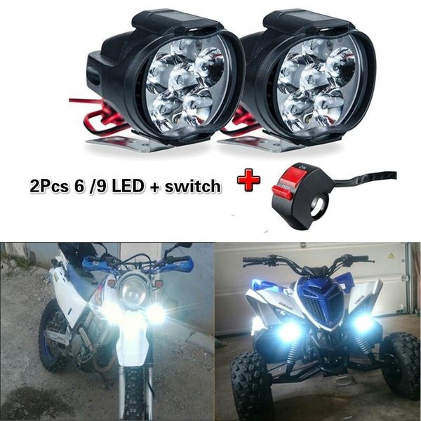 2pcs 6/9 led motorcycle light spotlight external led motorcycle spotlight car auxiliary headlight fog lamp with switch
2pcs 6/9 led motorcycle light spotlight external led motorcycle spotlight car auxiliary headlight fog lamp with switch